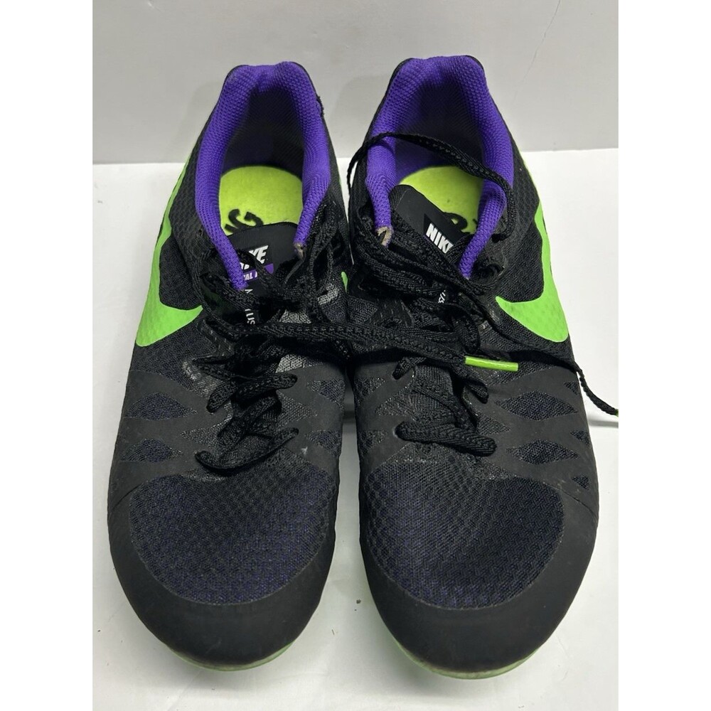 Nike Rival M Multi Use Racing Track Running Shoe Black Neon Green Mens Size 8.5